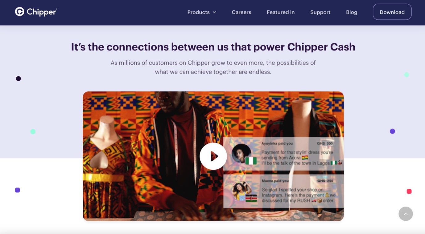Chipper Cash product / service