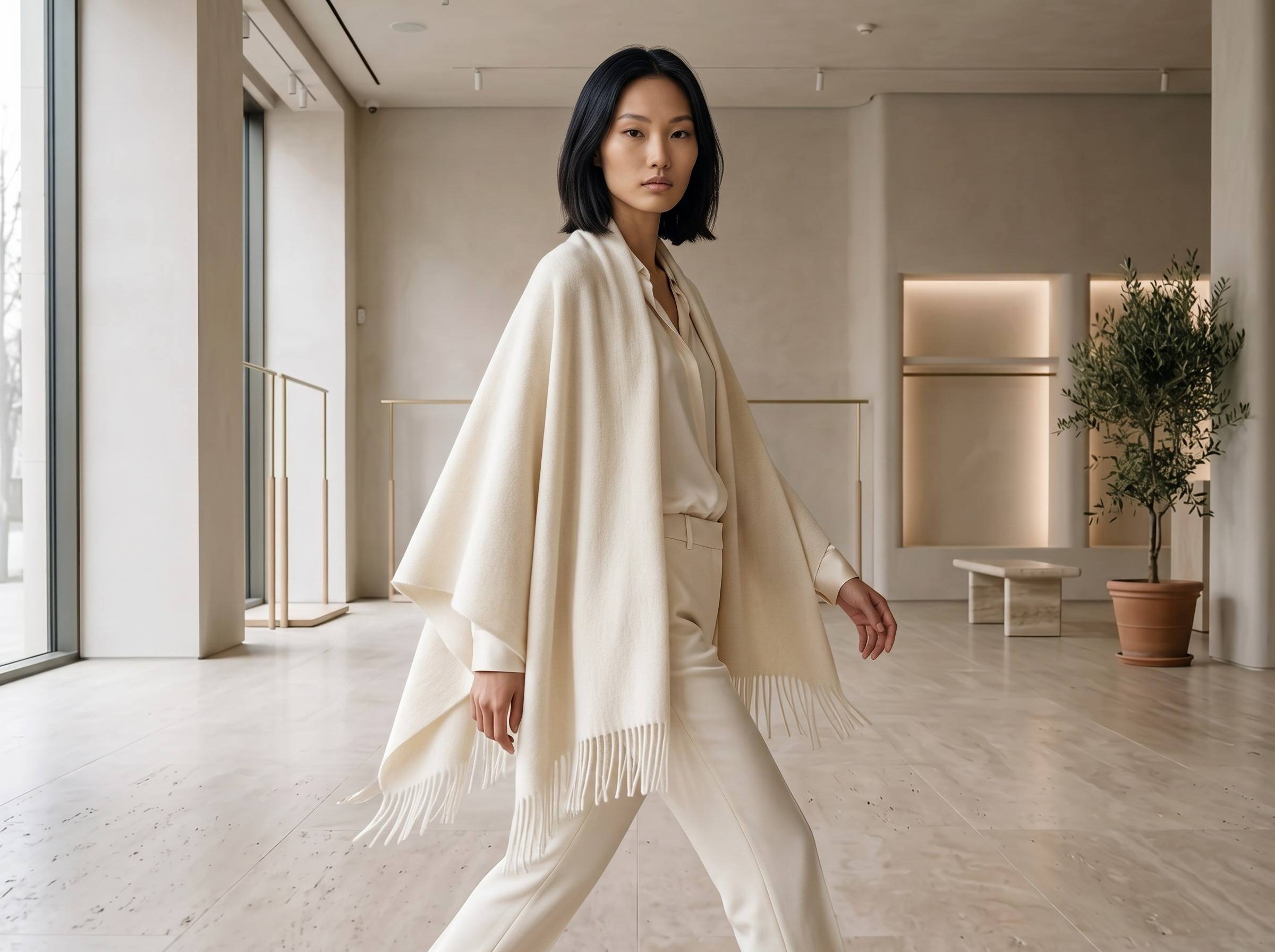 Stick and Ball How to Style a White Wrap | Luxury Fall Outerwear