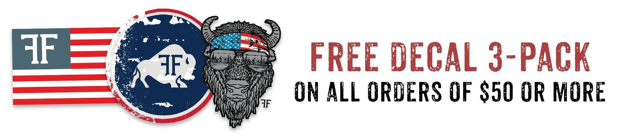 free decale 3 pack bison froning farms