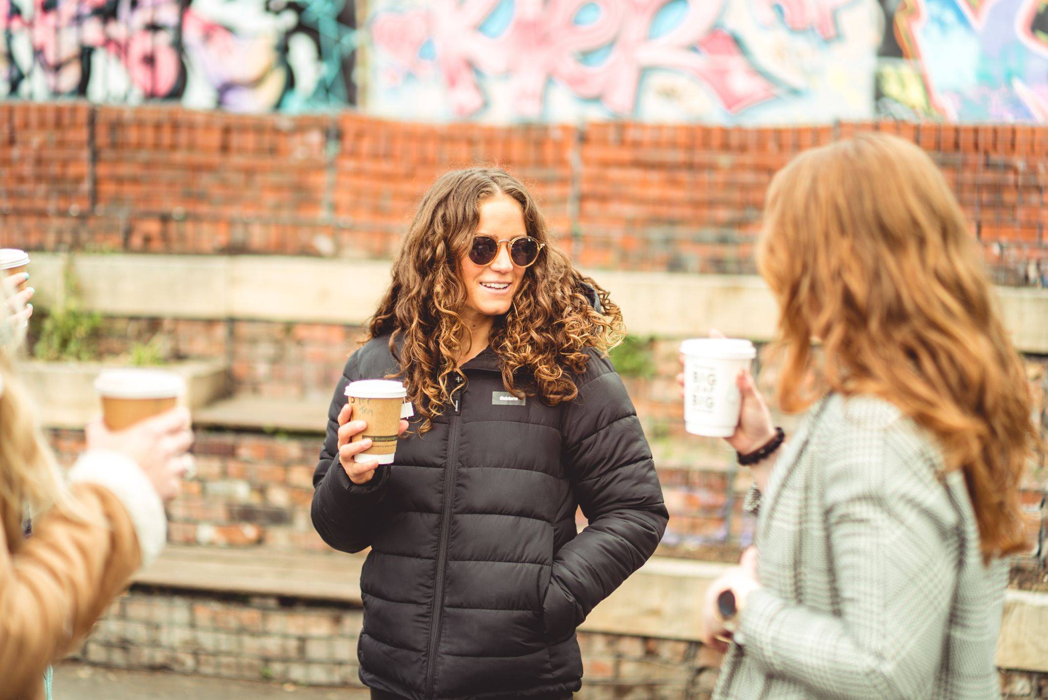 Image of georgie drinking tea