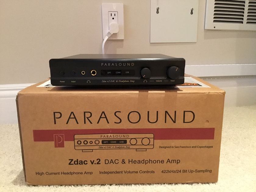 Parasound ZDAC  v.2 DAC & Headphone Amp like NEW