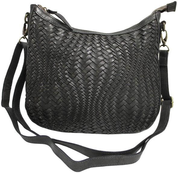 Leather Shoulder Bag with Adjustable Shoulder Strap Style 1480B