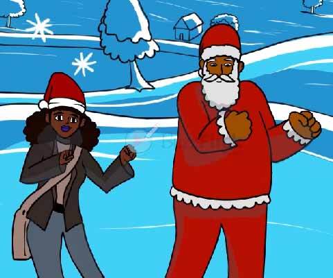 Cel Animation - Christmas Song