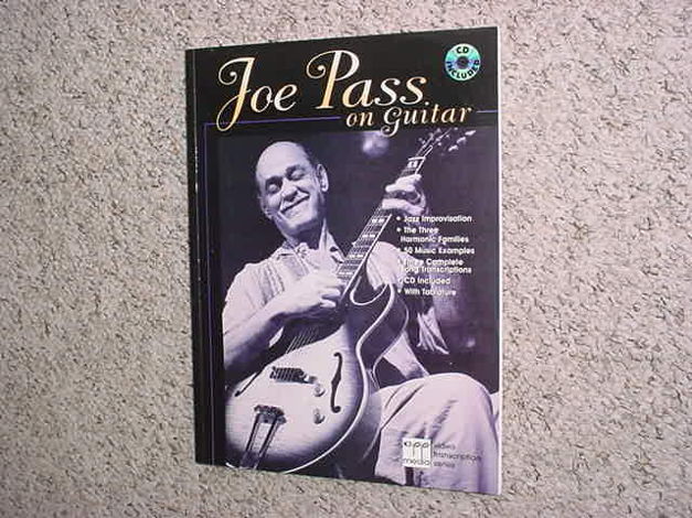 Joe Pass on guitar  - jazz transcription song book with...