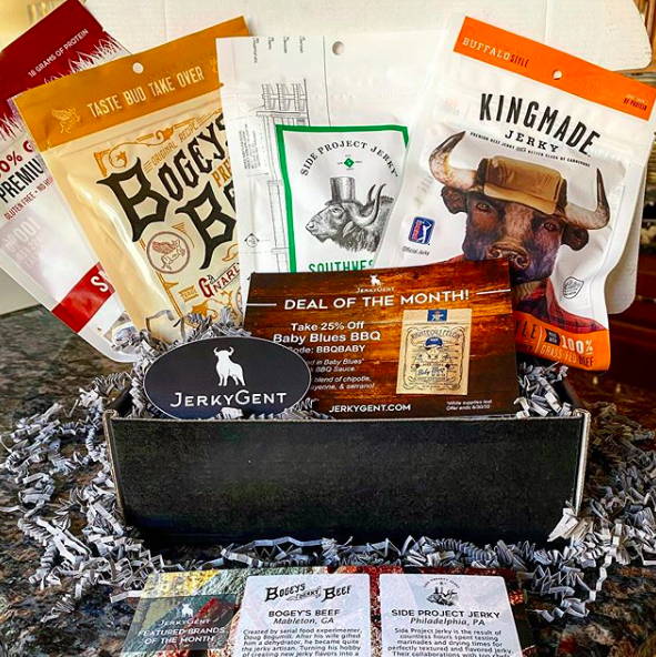 JerkyGent Jerky of The Month Club Beef Jerky Subscription 