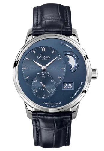 PanoMatic Lunar Stainless Steel / Blue / Alligator / Folding