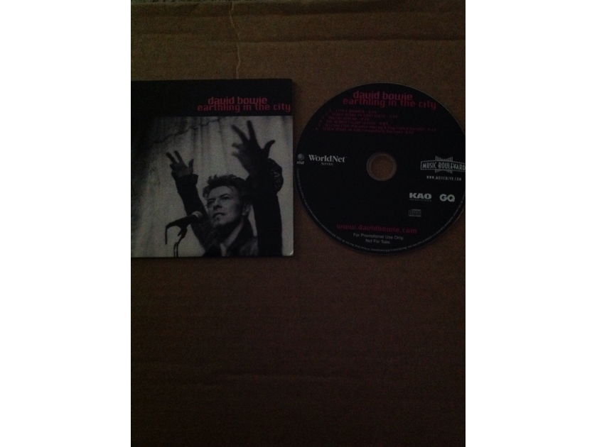 David Bowie - Earthling In The City AT & T World Net Service CD Six Tracks Live & Remixes