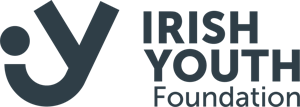 Logo of the Irish Youth Foundation featuring a stylized IY symbol to the left and the words IRISH YOUTH Foundation in bold, dark letters to the right.