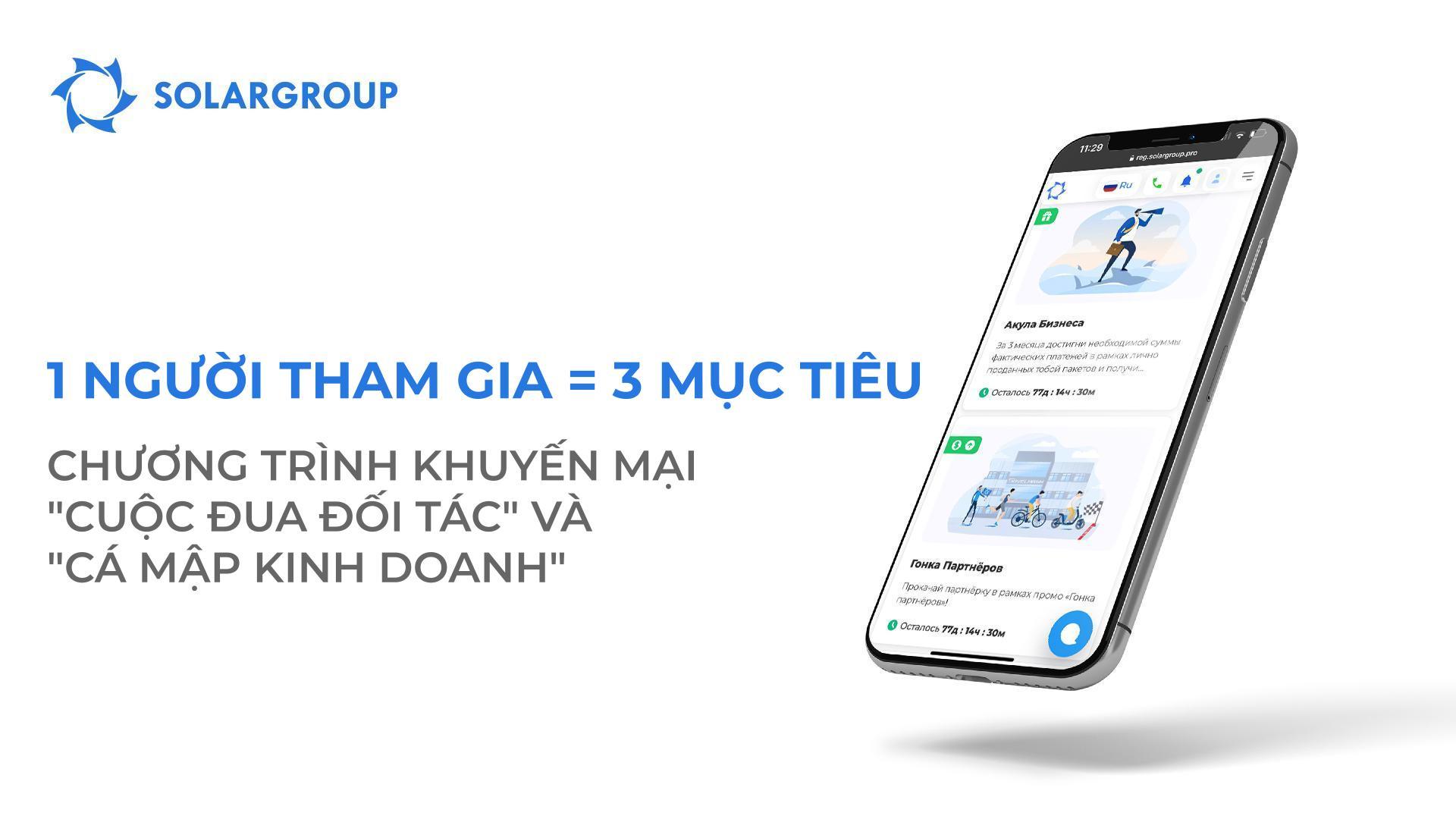 Chương trình khuyến mại "Cuộc đua đối tác" và "Cá mập kinh doanh": 1 người tham gia = 3 mục tiêu
