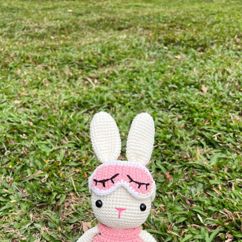 Phoebe Bunny Wearing Eye Mask