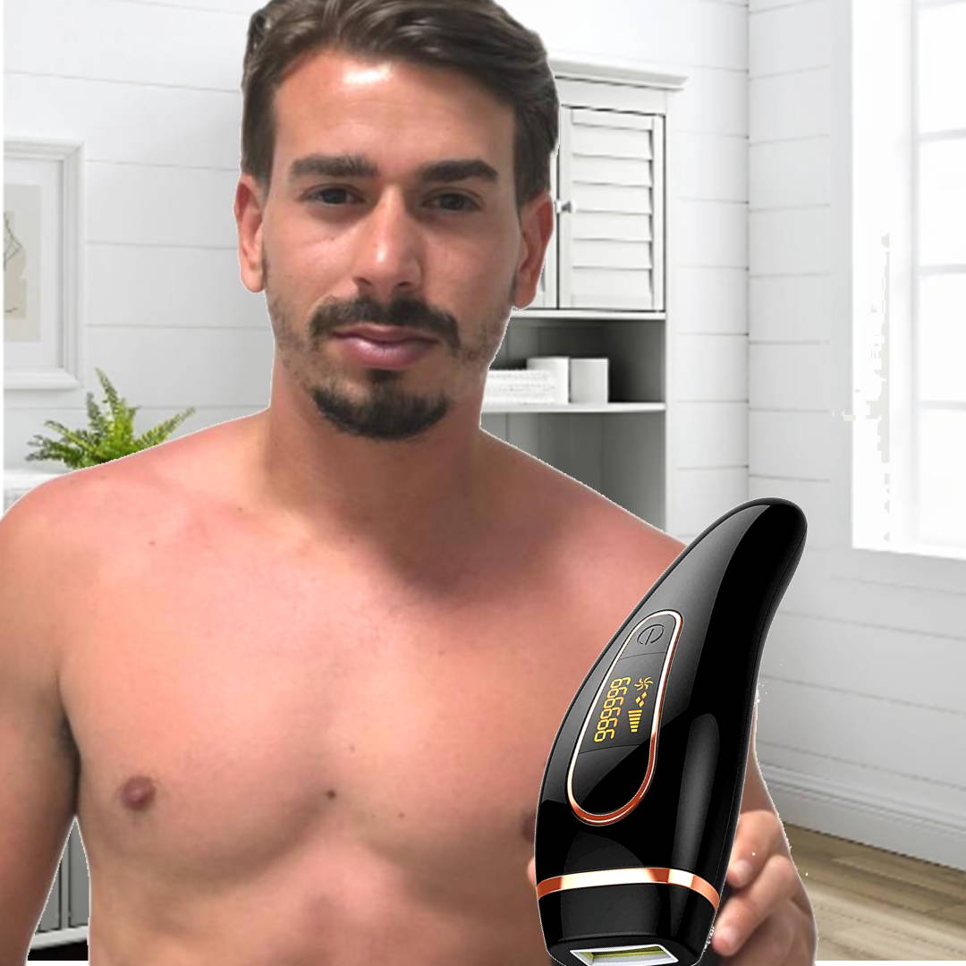 skinnsleek permanent hair removal , chest hair removal,  mens  hair removal ,  home laser hair removal , laser hair removal for men 