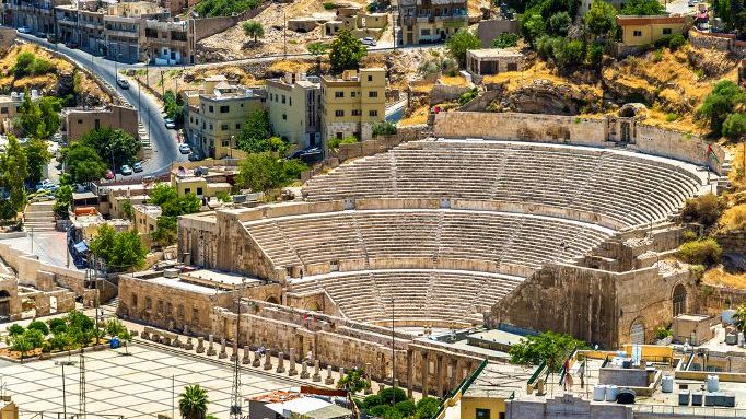 View on Roman Theater in Amman - Jordan
