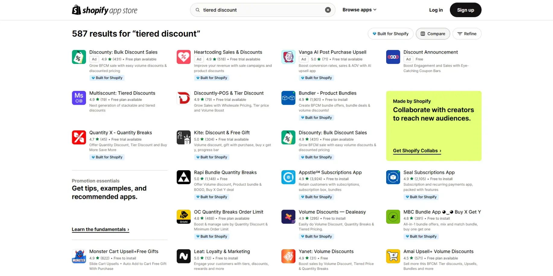 Shopify tiered discounts