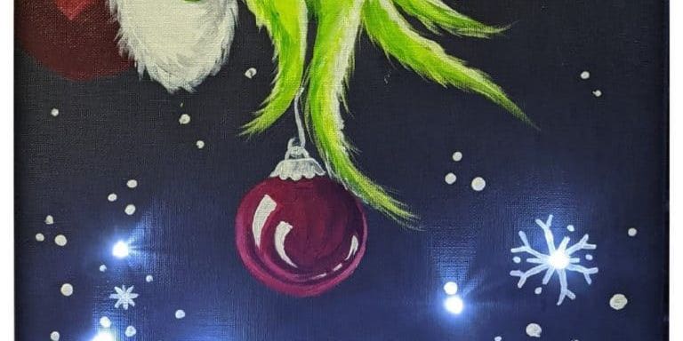 "Grinch! With LED lights!"- Painting Class! promotional image
