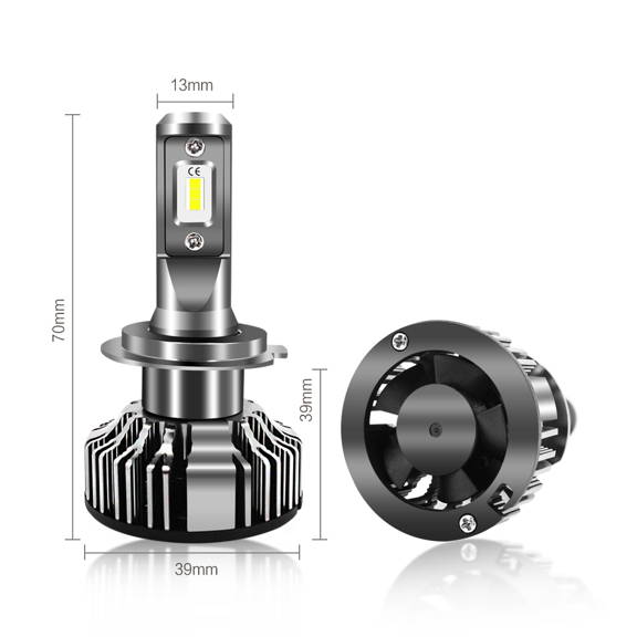 Dimension TS-CR H7 LED Headlight Kits Bulbs for Cars Motorcycles