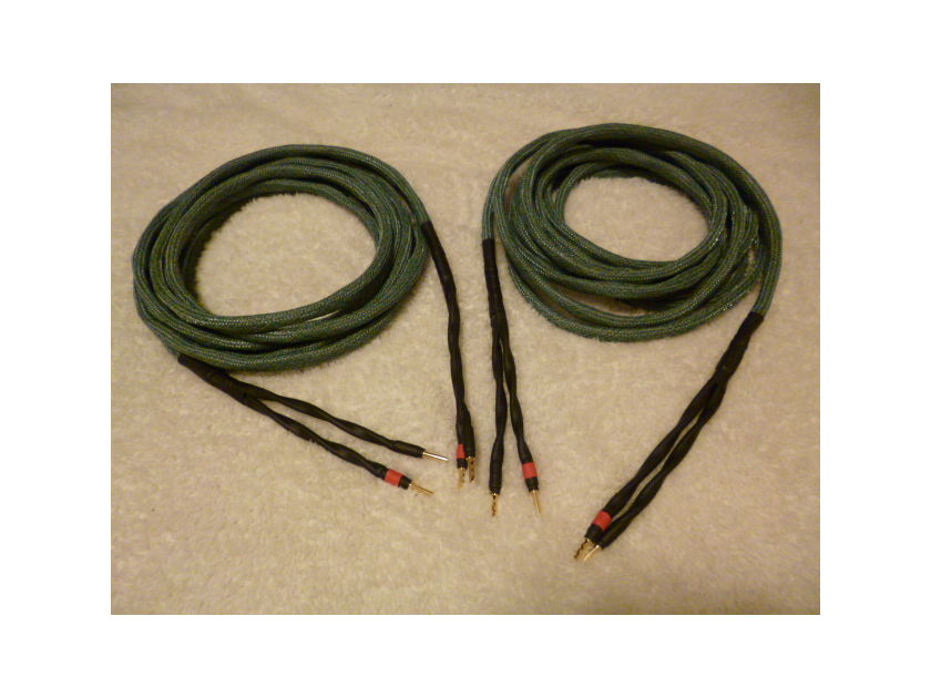 Schmitt Custom Audio 20ft 4x12 Gauge Braided Speaker cables 1pair