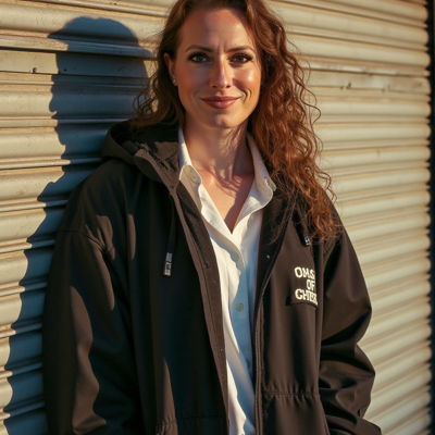 Photo generated by Secta Labs in style of Street Portraits with Metal Door Vibe