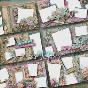 Шаблон фотокниги для Фотошоп в PSD - веселая девчонка