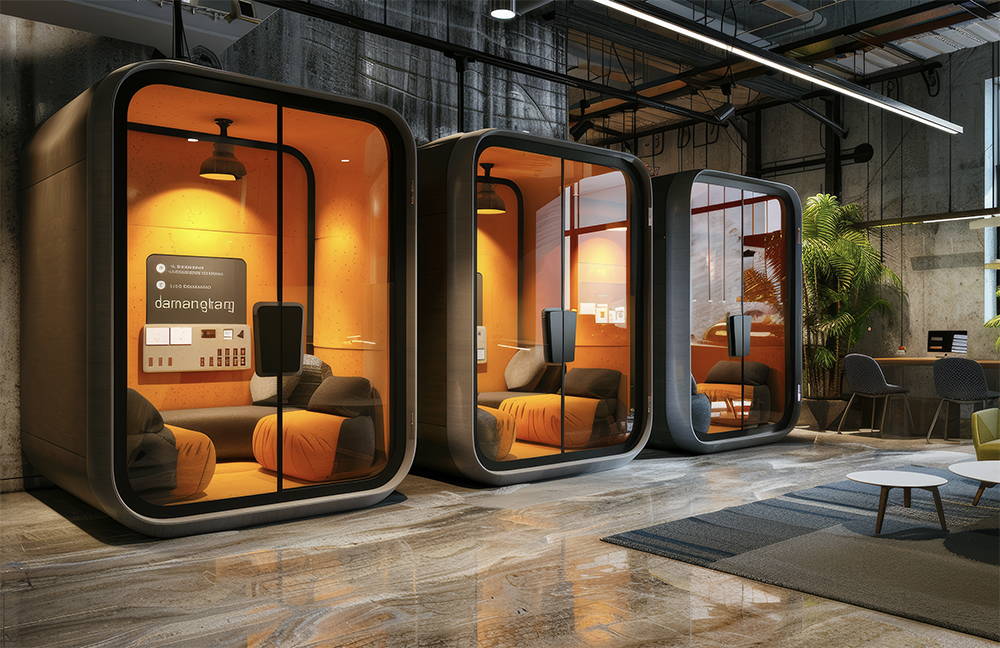 office soundproof phone booth, meeting pods