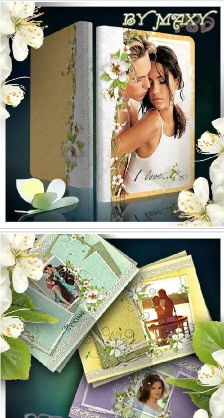 Фотокнига для Фотошоп - пришла долгожданная весна