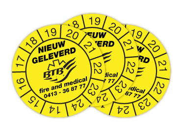 Keuringsstickers