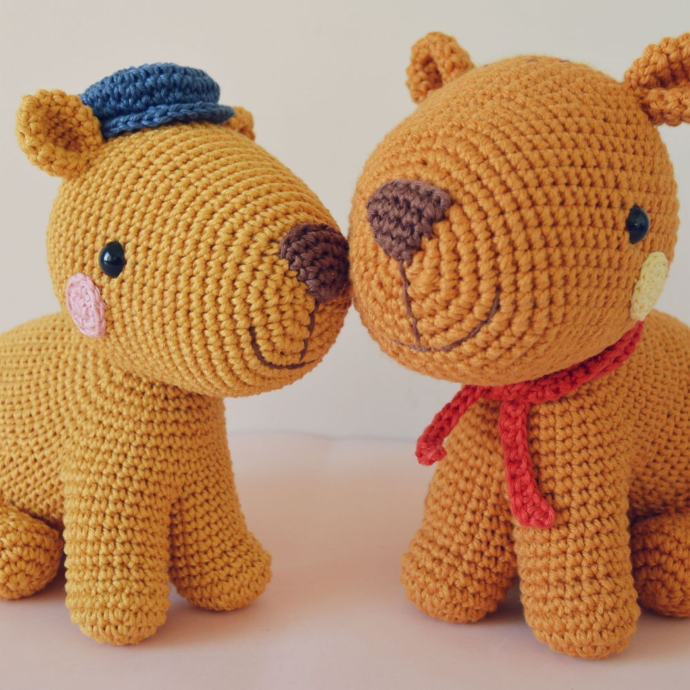 Capybara Joca Haakpatroon (Amigurumi tutorial PDF-bestand) - schattig capybara pluchen beest, amigurumi cavia patroon, haakpatroon knaagdier