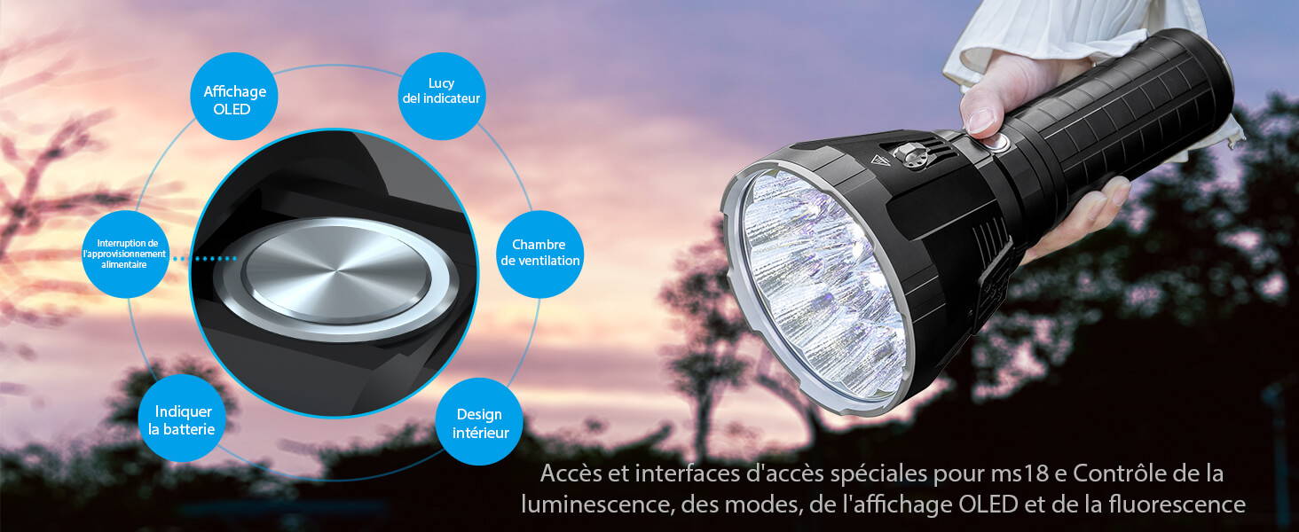 IMALENT MS18 lampe torche puissante