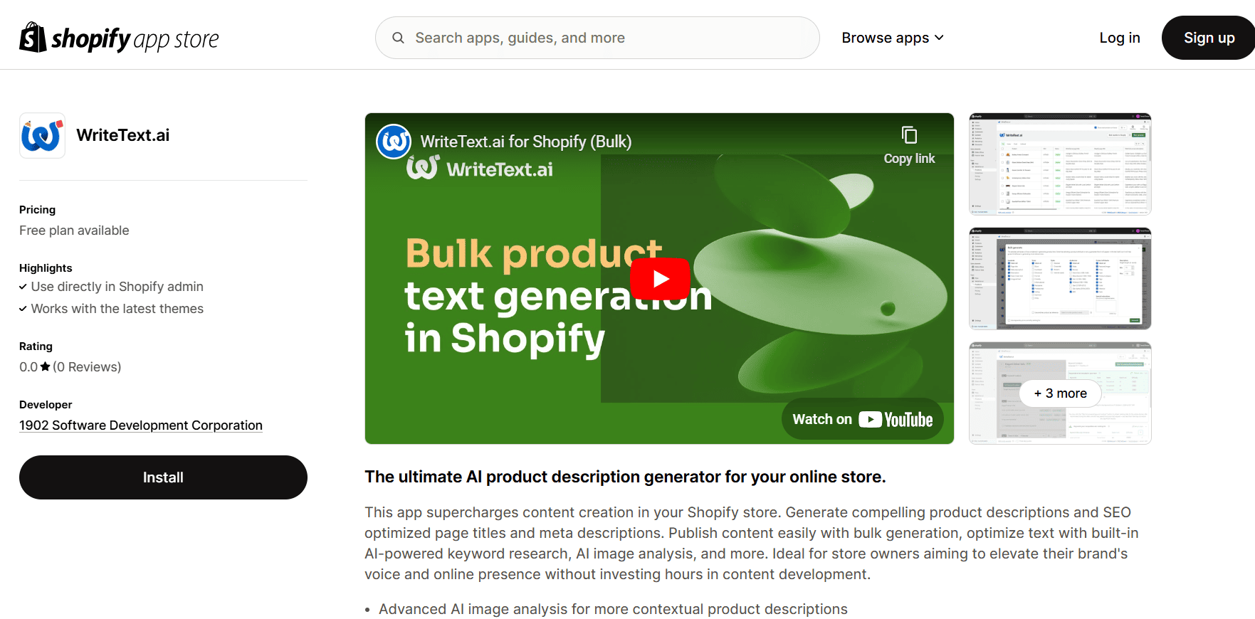 WriteText.ai for Shopify