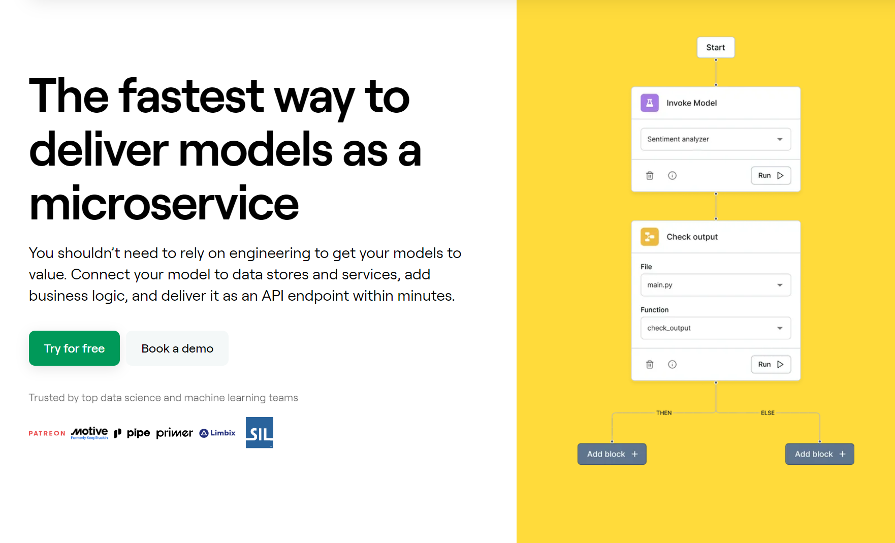 Baseten product / service
