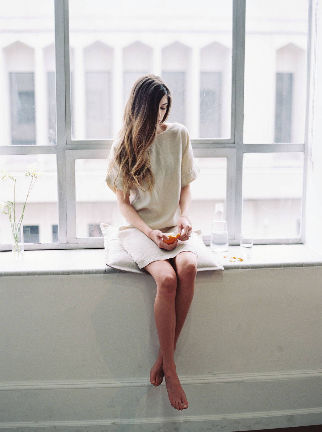 linen shift dress