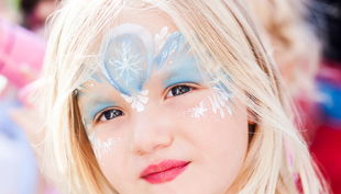 kids party entertainers yombu face painting elsa