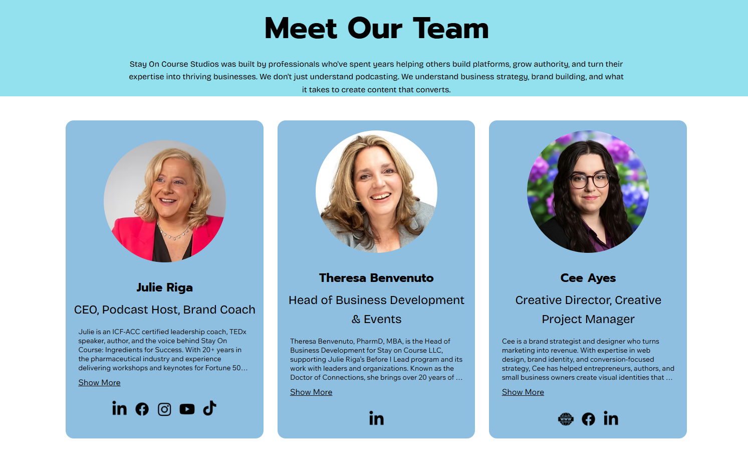 Meet the Team Behind Your Podcast