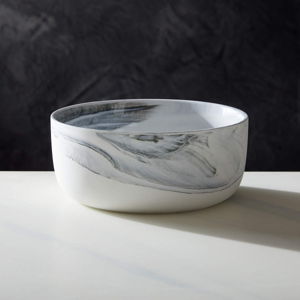 Swirl Black and White Soup Bowls Set of 4 by Jennifer Fisher + Reviews | CB2