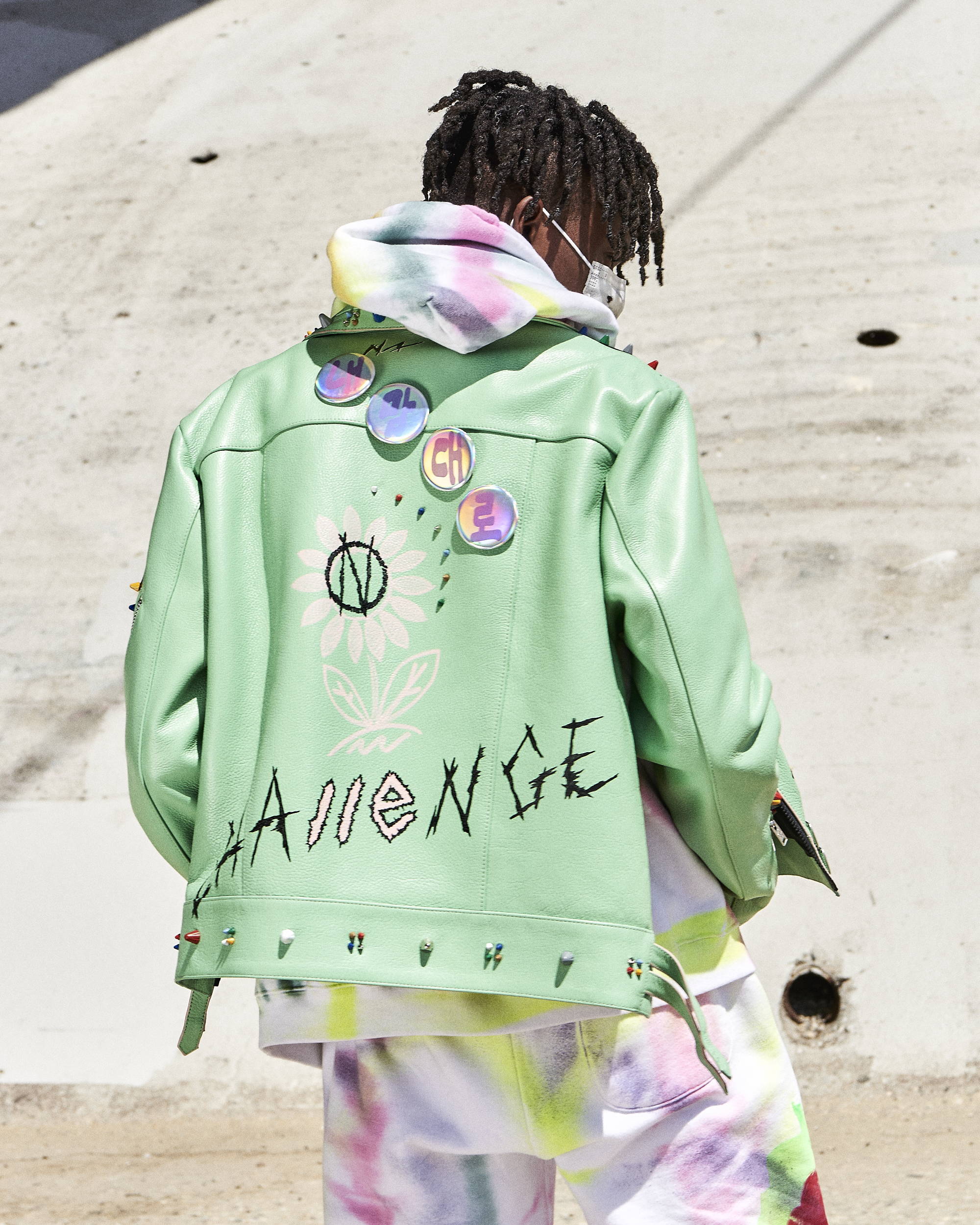 99% Exclusive Painted Leather Jacket - Hlorenzo