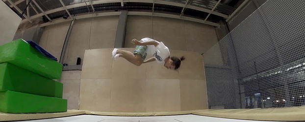 How To Backflip On A Trampoline Flips Tricks Riders