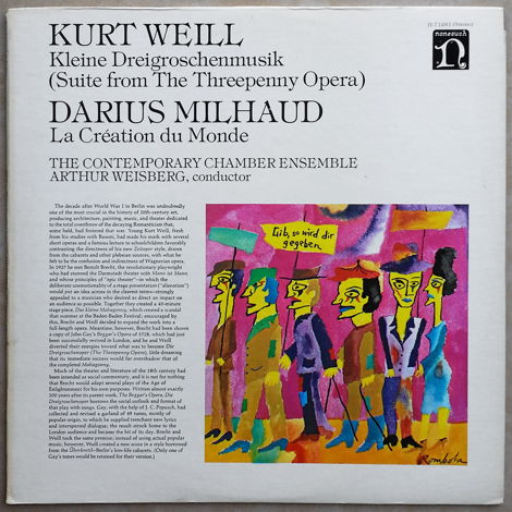 Nonesuch | KURT WEILL Suite from the Threepenny Opera, ...