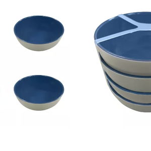 Food Network™ Two-Tone Melamine Dinner Bowls Four-piece Set