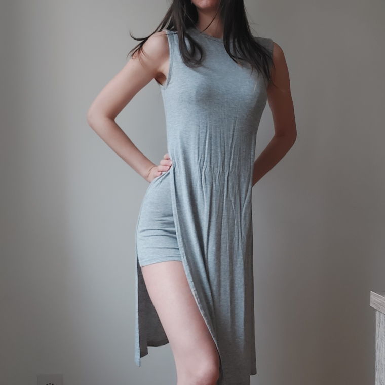 Grey summer dress