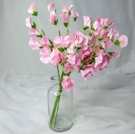 Pink Sweet Pea - Realistic Artificial Flowers - Image 4