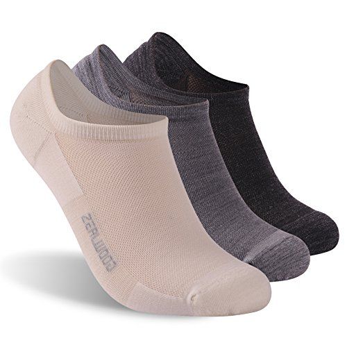 ZEALWOOD Merino Wool No Show Socks vs Laite Hebe Compression Socks Slant