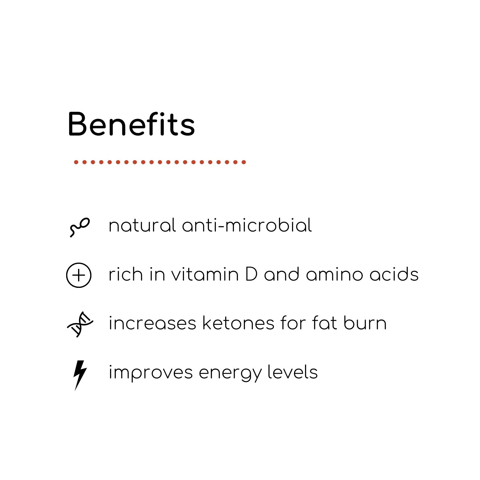 infographic list of benefits