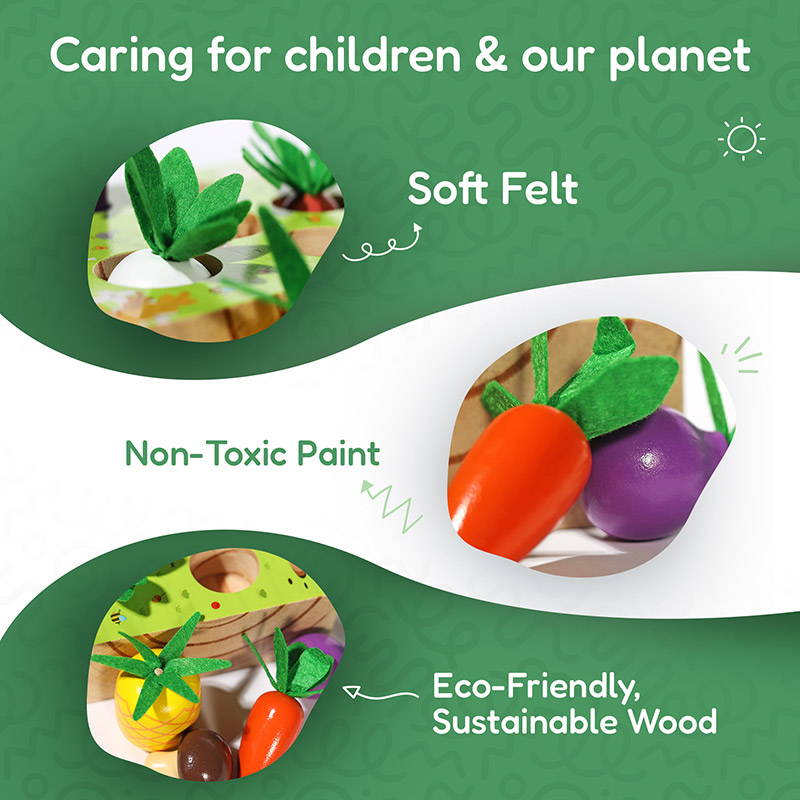 Montessori Vegetable Set for 1-year-olds and toddlers — image 4 of 5