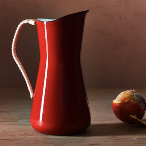 Dansk Købenstyle Wrapped Handle Water Pitcher | Red