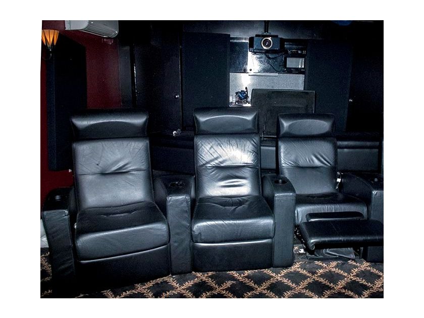 Salamander Designs FRONT ROW HOME THEATER RECLINERS; LEATHER; see photo