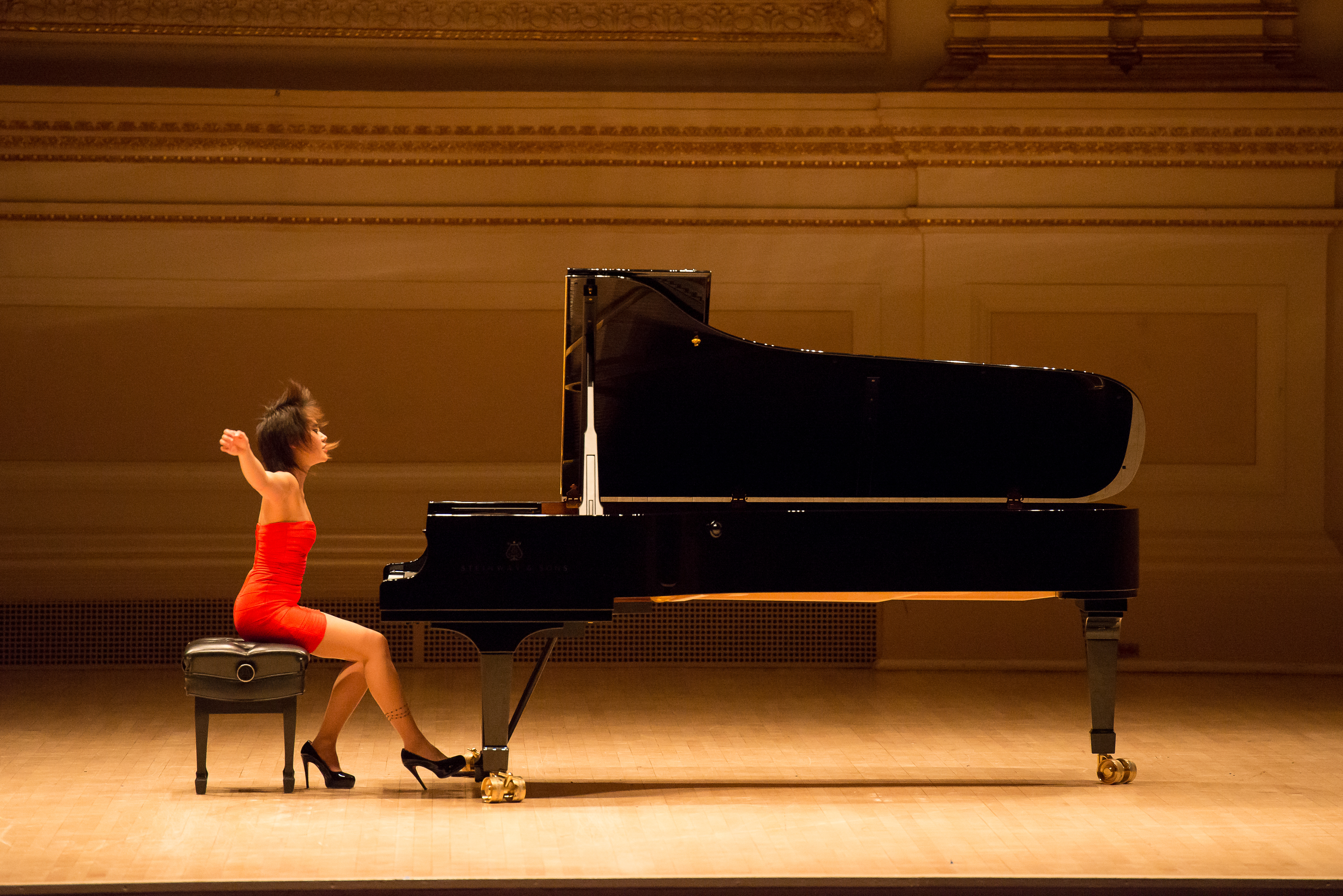 In March, Yuja Wang performs a cycle of Rachmaninoff piano concertos