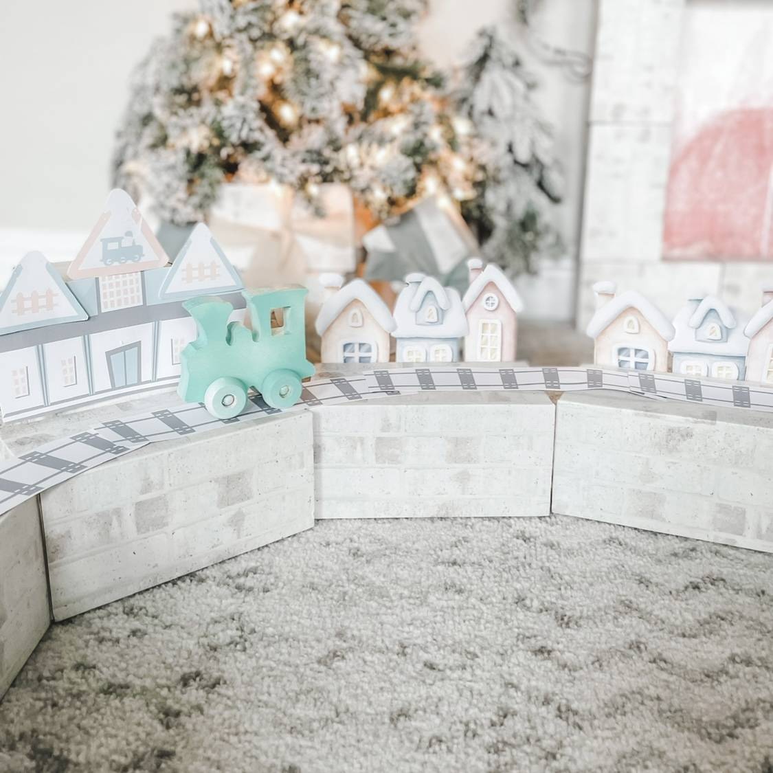 white building blocks toddler christmas gift
