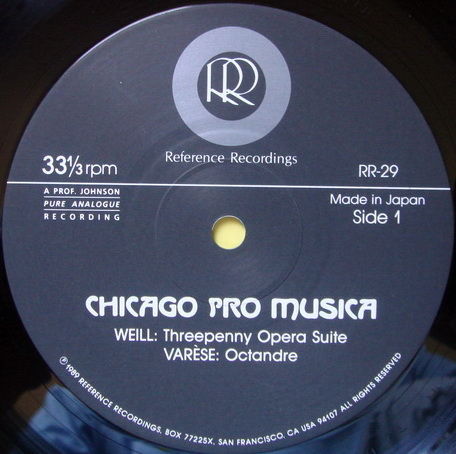 ★Audiophile★ Reference Recordings / CHICAGO PRO MUSICA,...