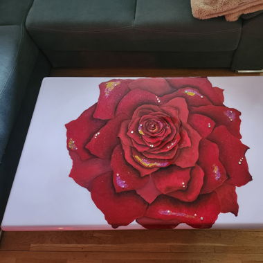 Table basse fait main unique