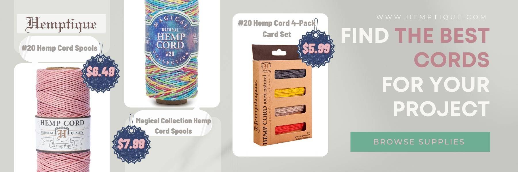 hemp bracelet supplies
