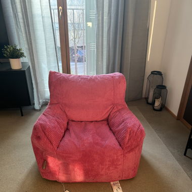 Pinker Sitzsack